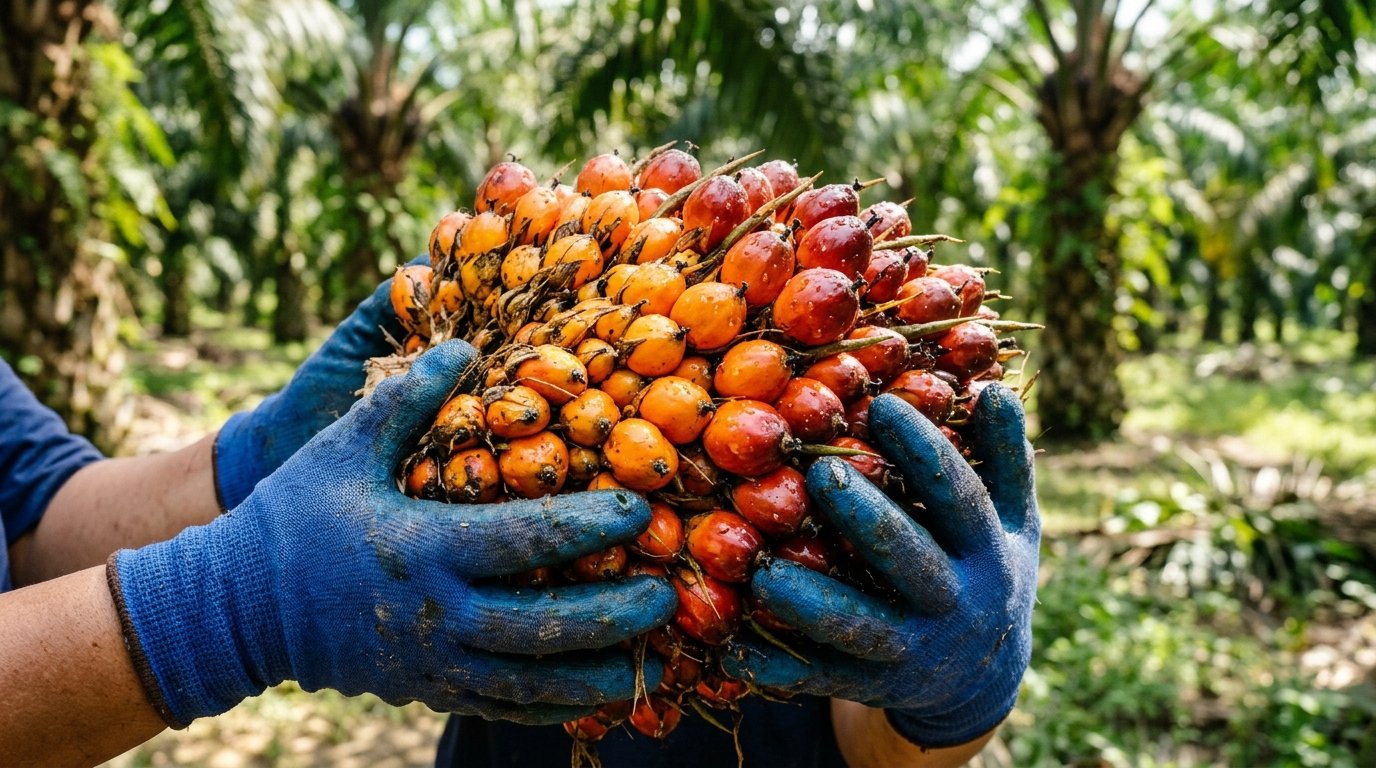 Fruto de palma cosechado por Palmarisa